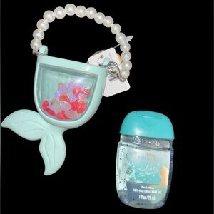 Disney Princess Ariel Sanitizer Holder & Sanitizer By Bath & Body Works - NEW